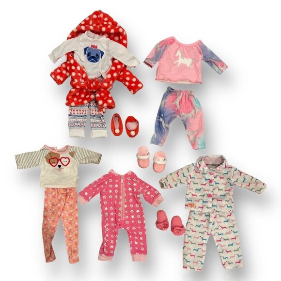 Bundle of 5 Different Cozy Pajama & Loungewear Set Fits American Girl Dolls - Picture 9 of 9